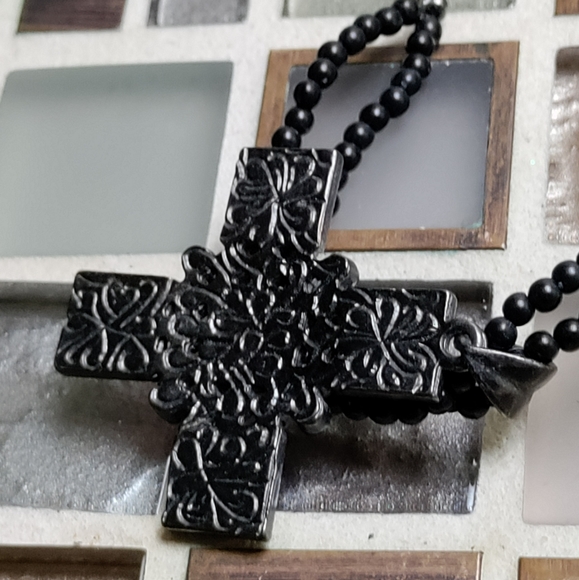 1928 Mourning Red Cross necklace - Picture 4 of 9